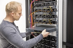 IT guy maintaining the network
